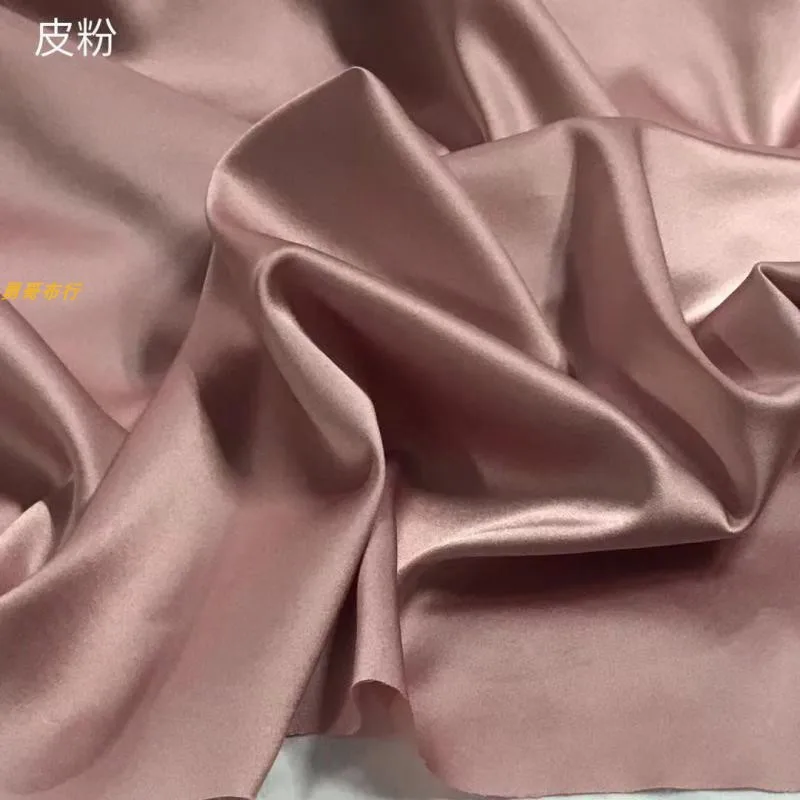 Solid Color Plain Zou Satin Cloth Mulberry Silk Stretch Silk Satin Summer Shirt Dress Cheongsam Fabric