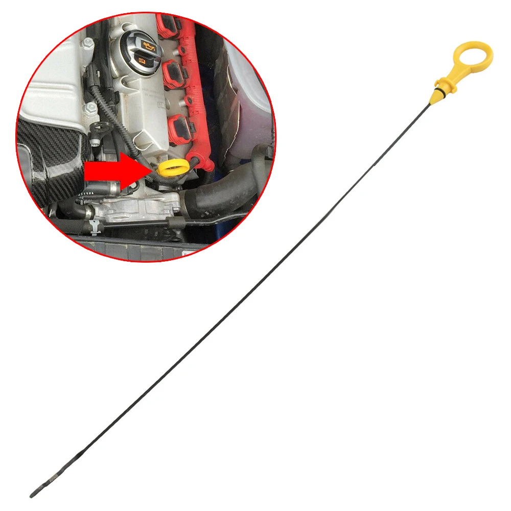 1PC Car Oil Level Measurement Tools Car Engine Oil Dipstick Auto Engines Accessories For Audi A4 A5 Quattro 2.0T 06H115611E