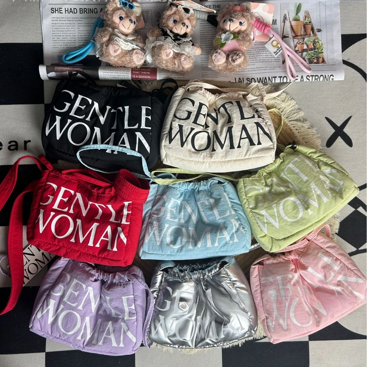 GENTLEWOMAN Hundreds of niche trend crossbody bag women Thai fashion simple hundred drawstring mini dumpling bag