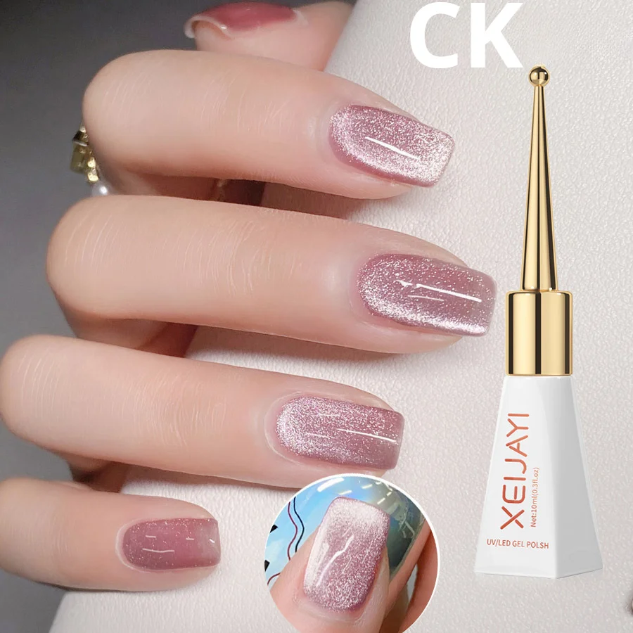 XEIJAYI 10ML Cat Eye Gel Polish Blue Glitter Magnetic Gel Pintauñas Semipermanentes Hybrid Nail Varnish Manicure Products