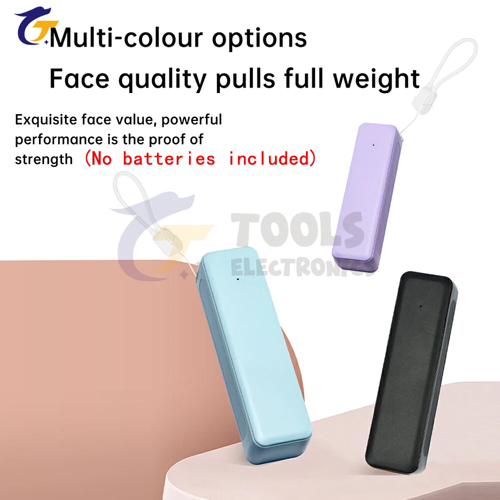 

Mobile Power Bank Case DIY Kit 1*21700 Battery Storage Box Holder Type-C Portable Battery Housing Without Battery