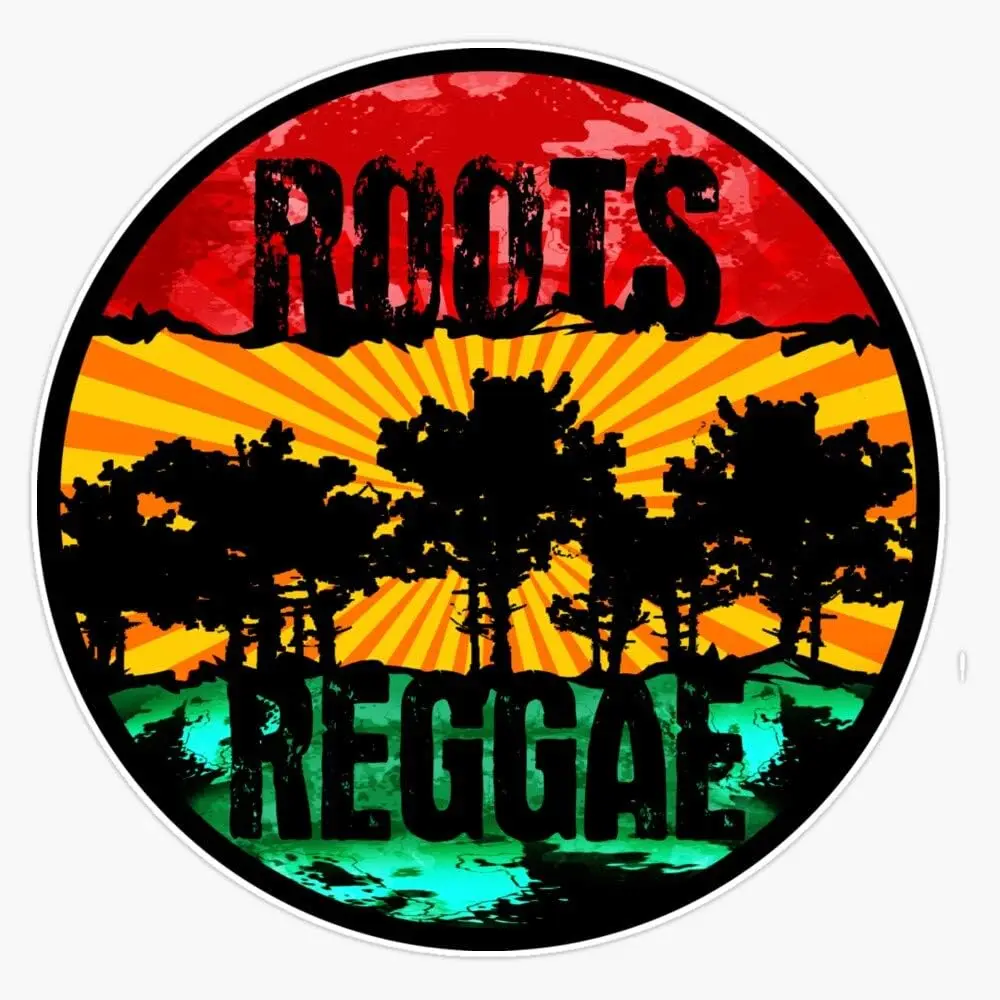 Rasta Ethiopian Flag Reggae Roots Rastafarian Jamaica Vinyl Waterproof Sticker Decal Car Laptop Wall Window Bumper Sticker