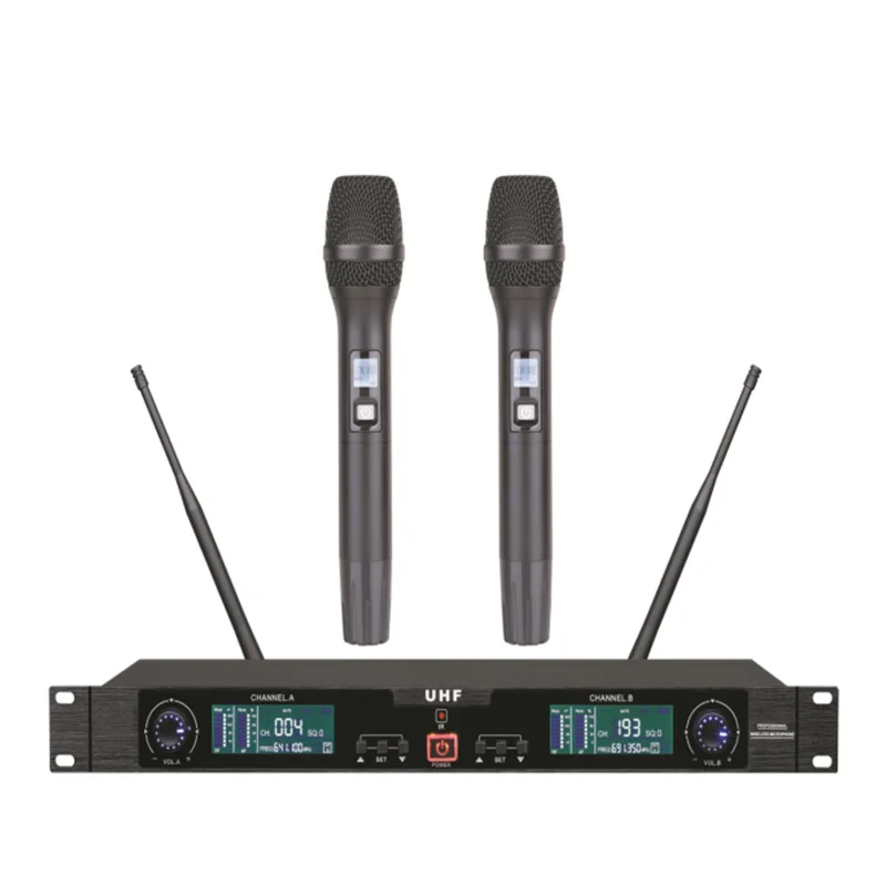 CREATE SOUND Top Quality 4 Channel UHF Handheld Microphone for Church Party Performance Conference Stage