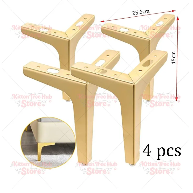 4pcs DIY Replacement Sofa Feet Metal Legs for Furniture foot Modern Triangle Feet Cabinet Couch Chair Cabinet Couch Legs