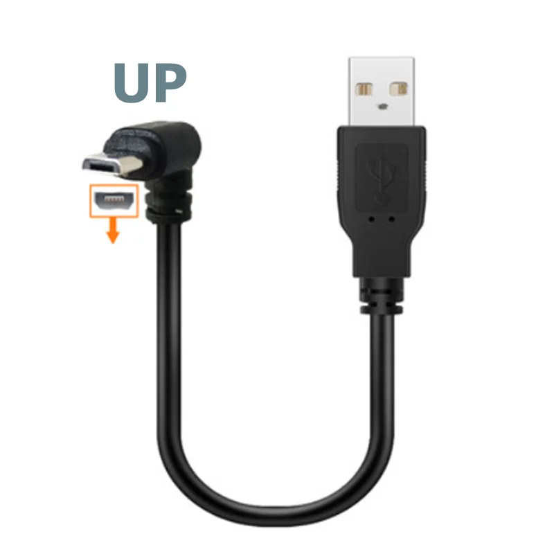 Up & Down & Left & Right Angled 90 Degree USB Micro USB Male to USB male Data Charge connector Cable 25cm 50cm for Tablet 150cm