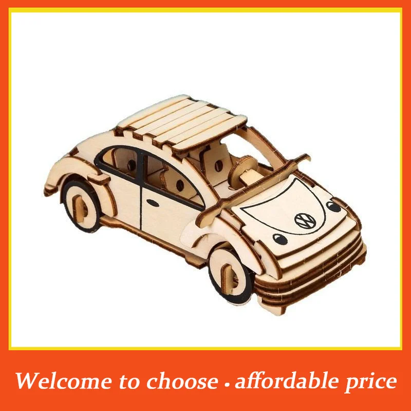 

TH New 3D DIY Wood Puzzle Toy Series Tank Vehicle Model Set Creative Assembled Education Puzzle Toys Gifts For Children Kids