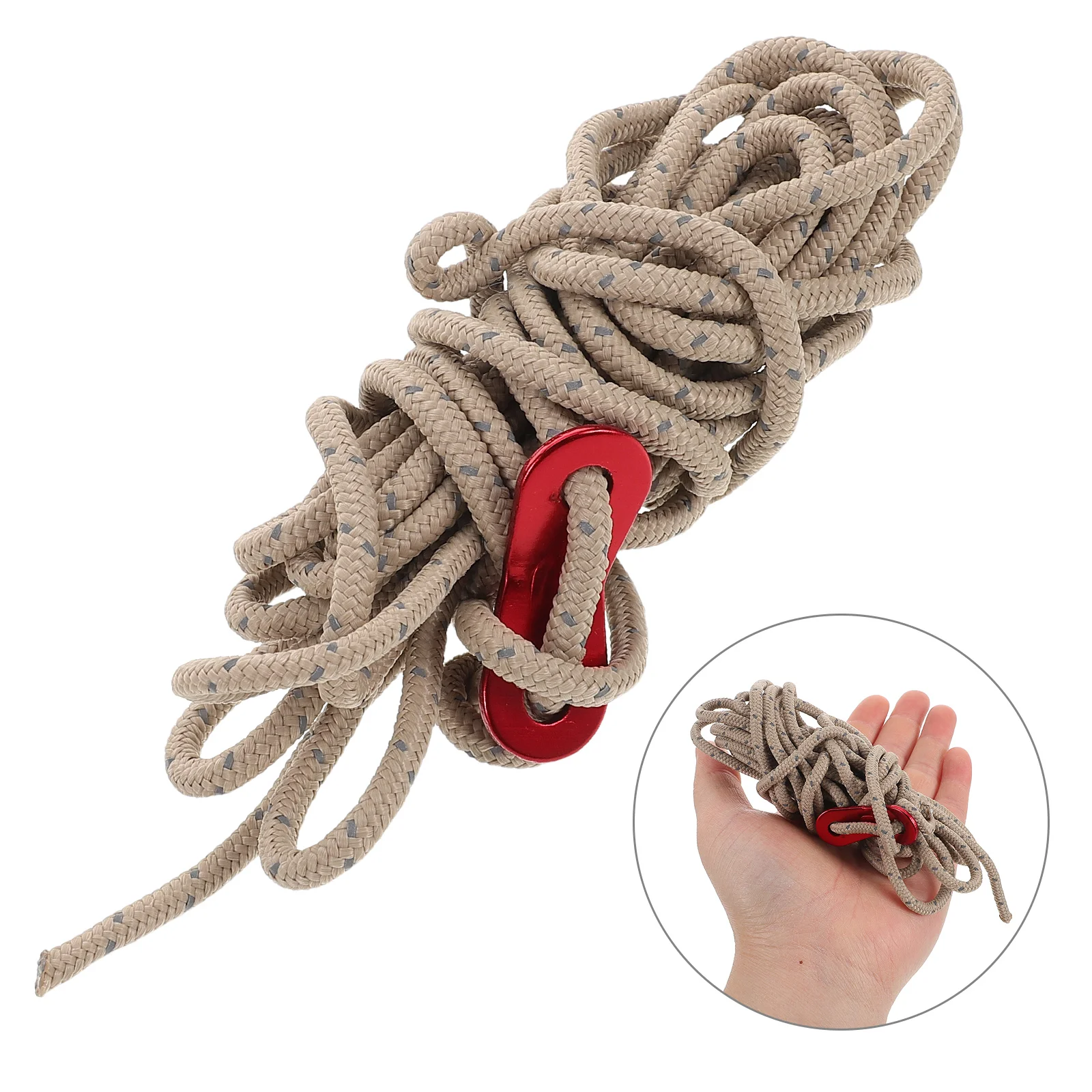 

8 Pcs Outdoor Tent Rope Camping Guy Ropes Accessories Portable Handing Cord Polyester Night Reflective