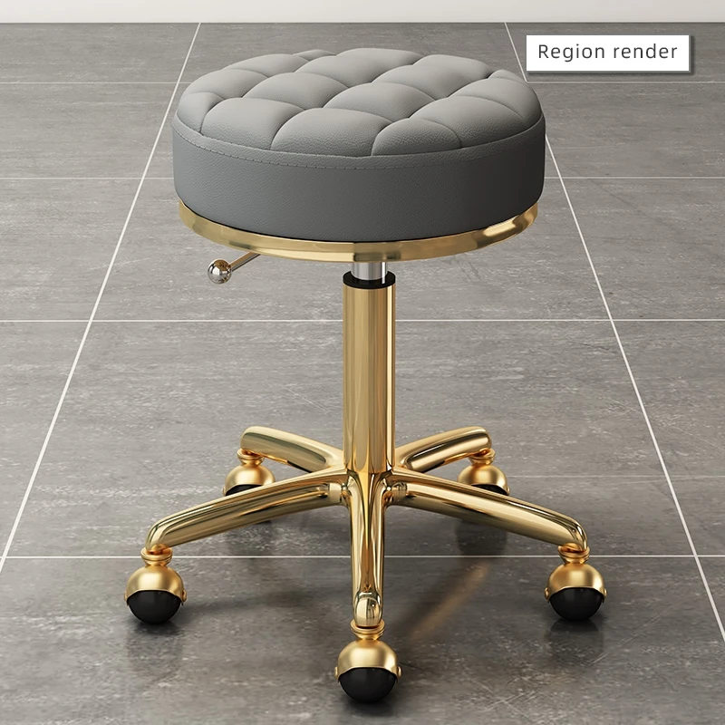 Rotary Lifting Round Stool Home Furniture Pedicure Chair Salon Chairs Small Round Stool Beauty Stool Barber Chair Office Chairs