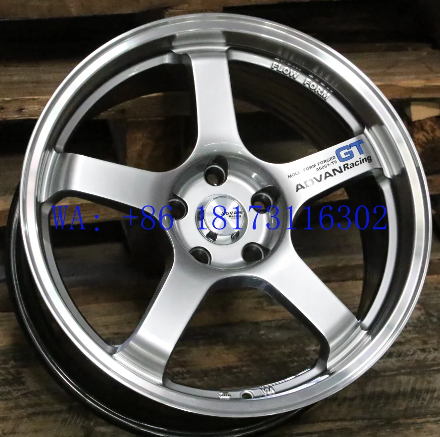 Hot Chrome 15-inch 16-inch 17-inch 18-inch 19-inch five-star GT modified wheels for all seagulls Shadow Leopard Civic Crown view 4