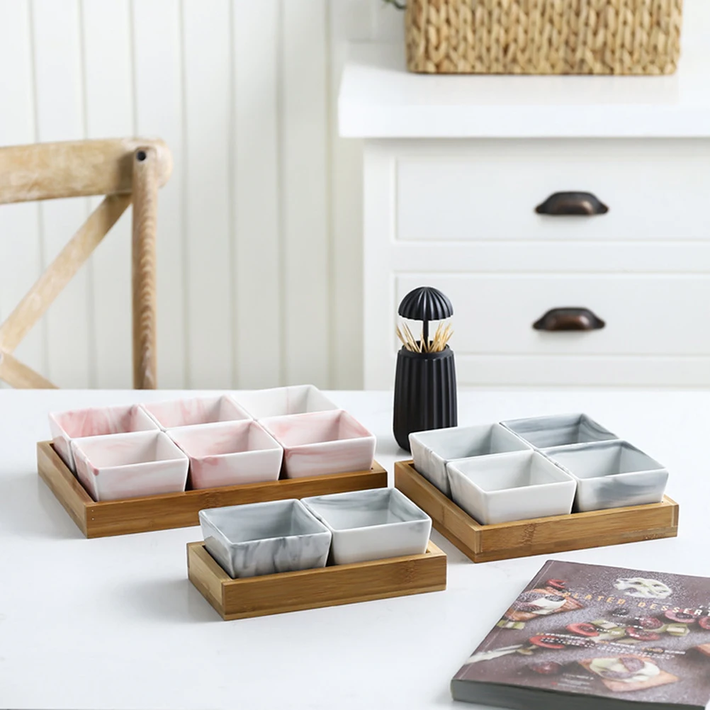 

Marble Fruit Tray Ceramic Snack Plate Storage Dish Decor Fruit Dessert Tray Easy Clean Party Picnic Outdoor Use