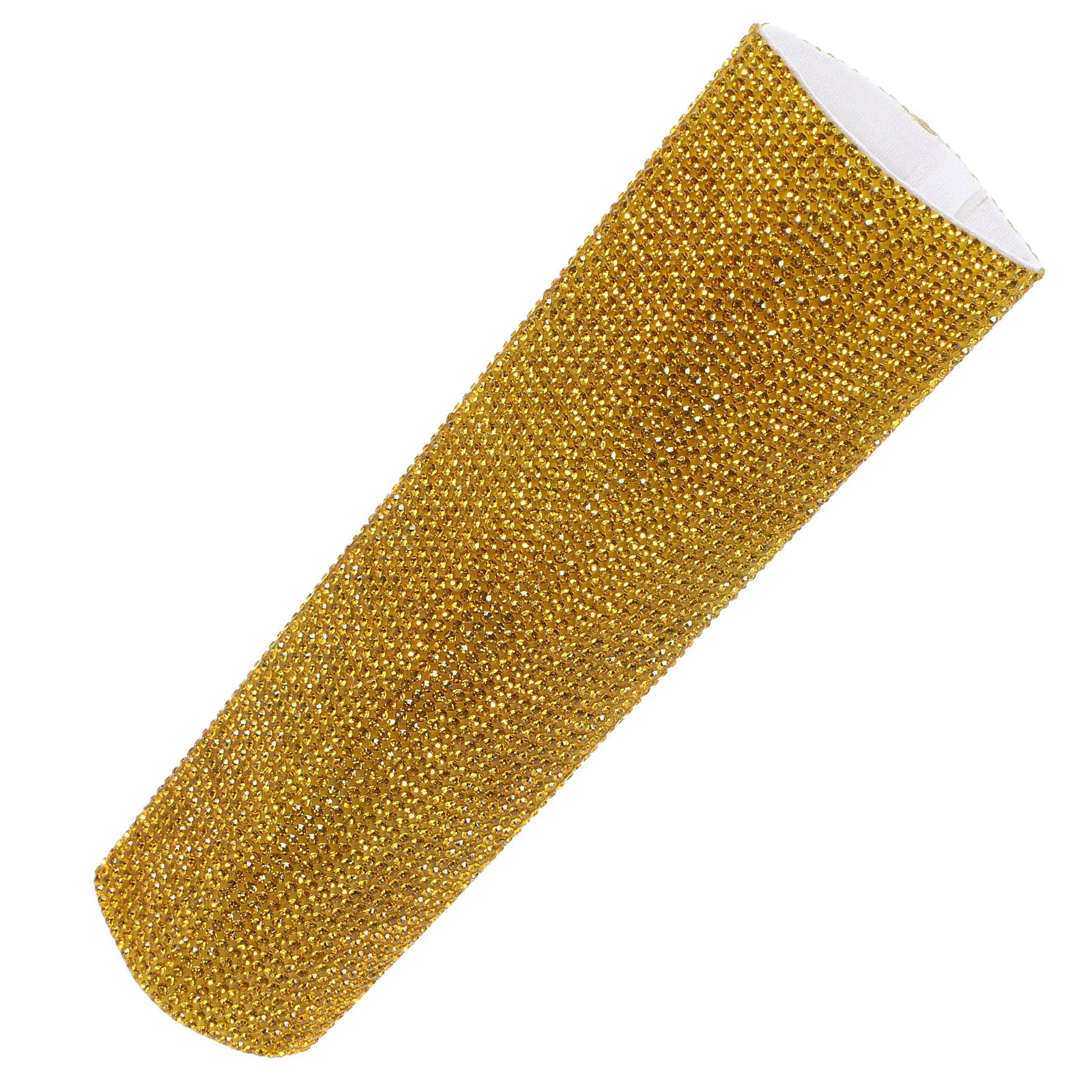 Microphone Cover Wireless Mic Handle Sleeve Handheld Plastic Rhinestone Pattern Replacement Sleeve for Cordless Microphones