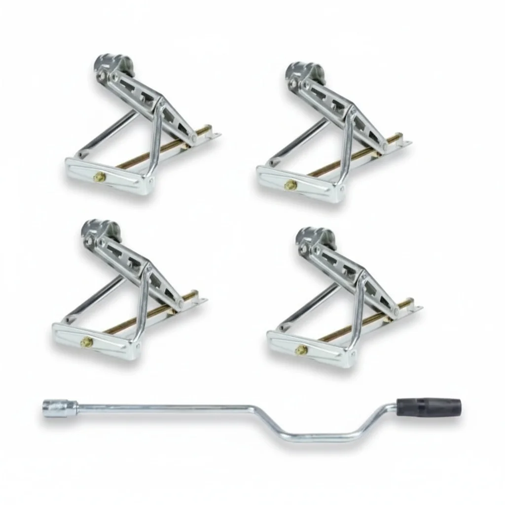 

Heavy Duty Trailer Jack, Alloy Steel Electric C-Style Caravan Drop Leg Jack, Corner Steady Jack RV Stabilizer for RV and Caravan