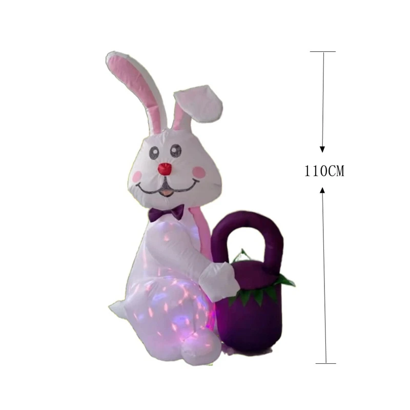 Inflatable Easter With LED Lights Inflatable Toys For Outdoor Family Home Party Decoration Ornament
