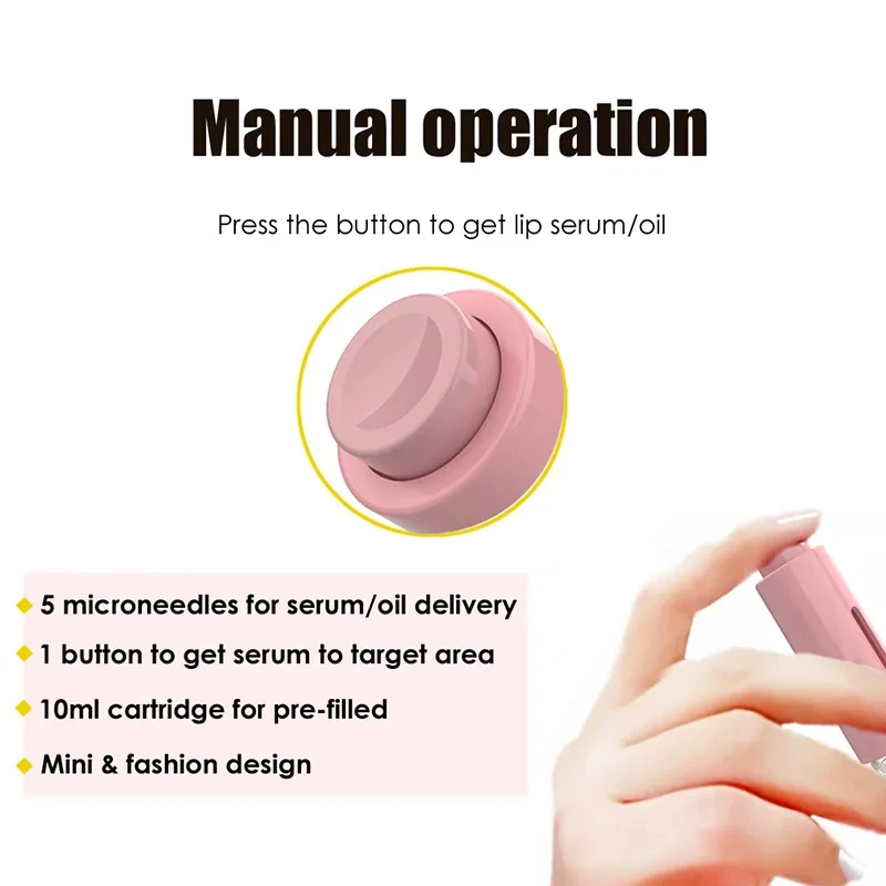 New 105 Pins Derma Microneedle Roller Beard Growth Beard Hair Growth 0.25mm Titanium Needle Beautify Lip Treatment Skin Care