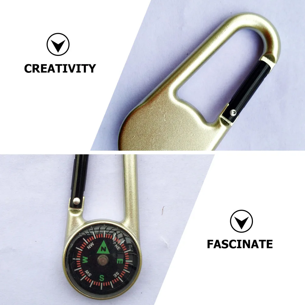 

2Pcs Hanging Compass Keychain Retro Style Outdoor Navigation Compass for Backpacks Keys Camping Hiking Accessories