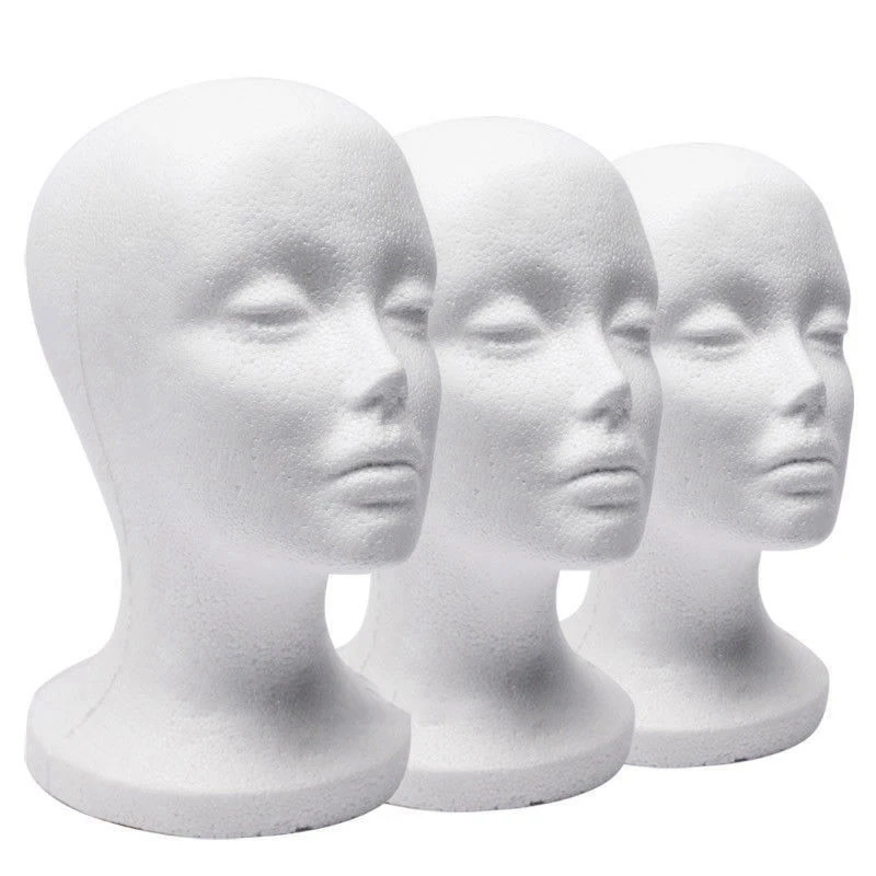 Foam Mannequin Head Model Sunglasses Eyeglass Stand Hat Cap Display Holder Headset Mannequin Head Display Stand Rack