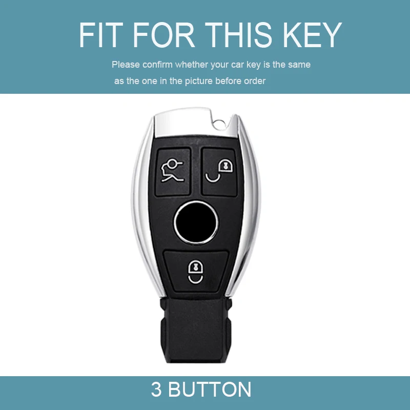 3 Buttons Soft Shell TPU Car Key Case Cover for Mercedes Benz CLS CLK CLA SLK C S E Class W203 W204 W212 C180 GLK300 Accessories