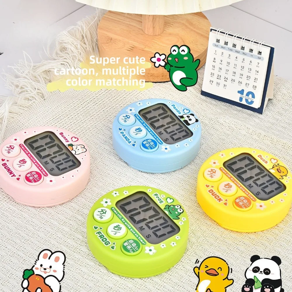 Pengingat Memanggang Dapur Pengatur Waktu Disiplin Diri Kartun Bergaya Penghitung Waktu Mundur Dapat Diisi Ulang Pelacak Jam Alarm