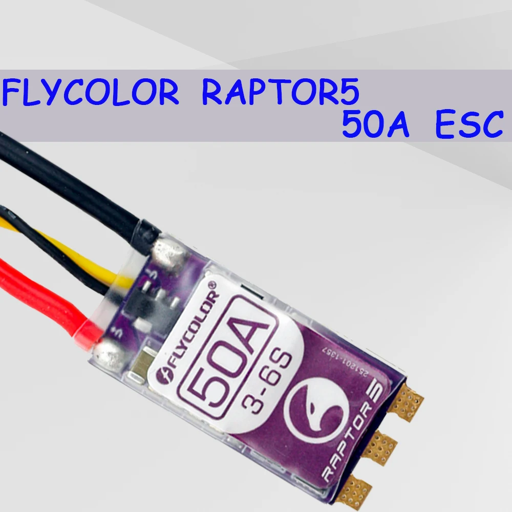 فرش ESC FLYCOLOR 35A 45A 50A 3-6S 32Bit G701 PWM 1/4 قطعة Raptor5 128K واحد Dshot Proshot ل FPV الطائرات بدون طيار لعبة أجزاء