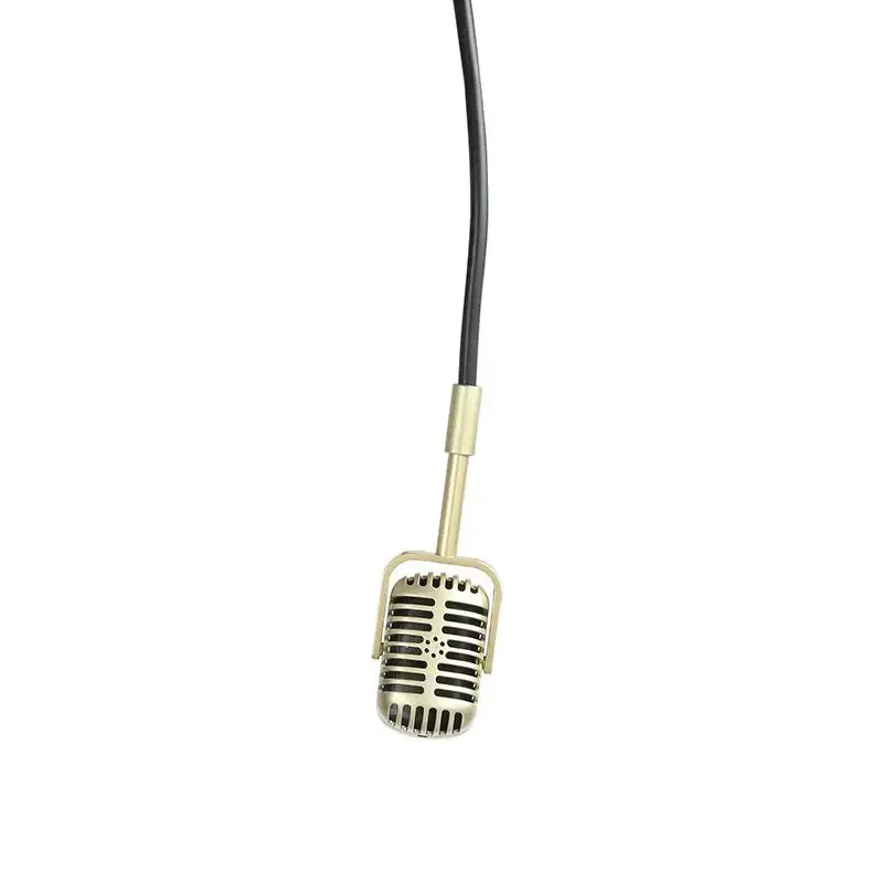 Retro nostalgic fake microphone studio ancient style shooting interview photography props