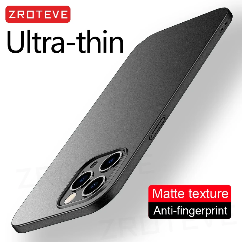 For iPhone 16 15 14 13 12 11 Pro Max ZROTEVE Luxury Slim Matte Hard PC Cover For iPhone16 Plus iPhone12 Mini SE 2022 Phone Cases 