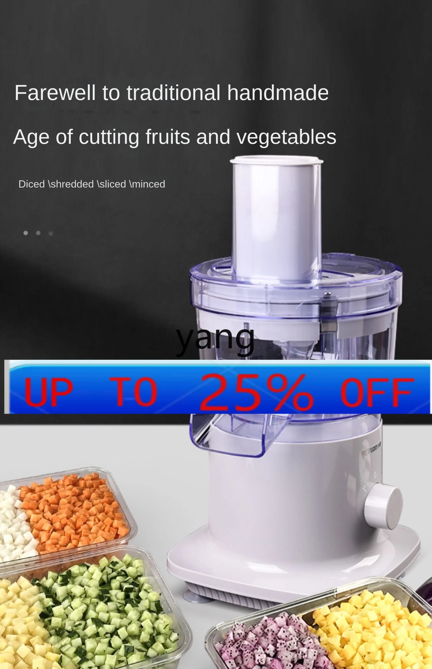 

CX Commercial Carrot Potato Cutter Ding Artifact Multifunctional Vegetable Cutter Grain Cutter