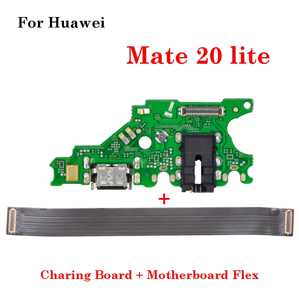 

Pop USB Charging Charger Board Dock Connector Motherboard Connector Board Ribbon Flex Cable For Huawei Mate 20 Lite Main Board F