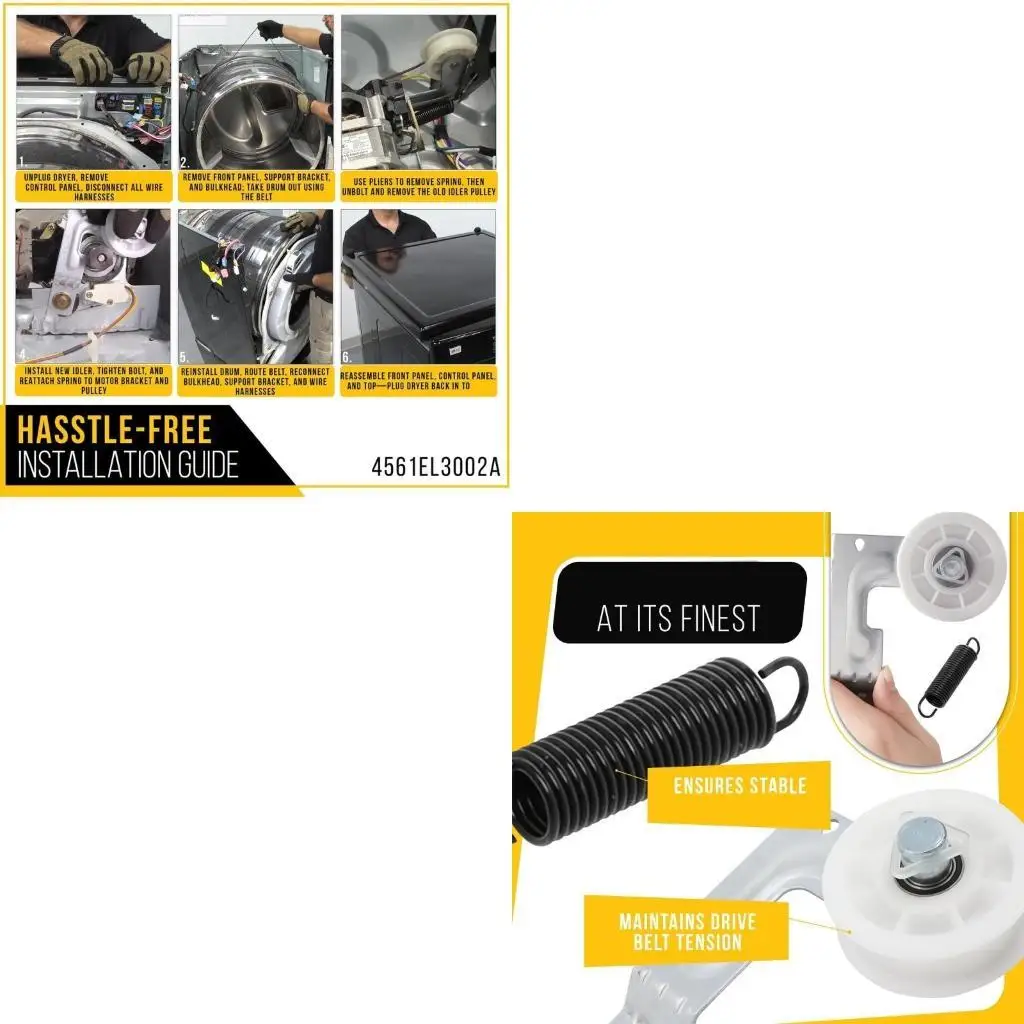 A0NC Dryer Pulley Assembly for Efficient Drive Reducing Friction Wide Compatibility