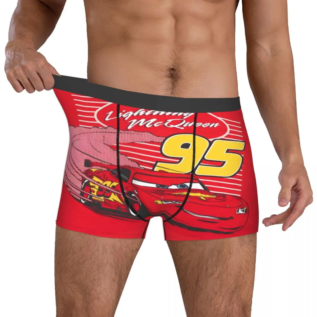 

Мужские трусы-боксеры Custom Funny Lightninges Anime McQueenes, удобные трусы-брифы №95