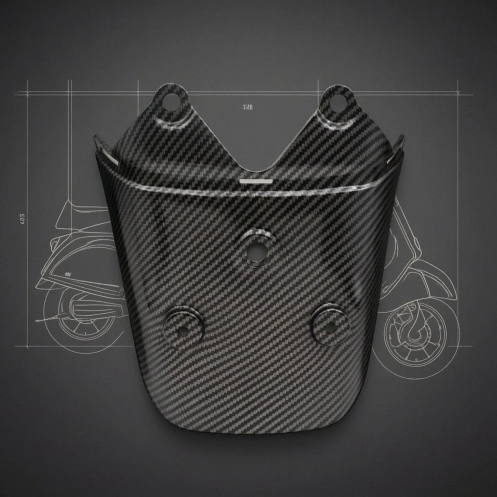 Scooter Rear Mudguard One-Piece Rear Mudguard Scooter Mudguard Long-Lasting Replacement Part Weather Resistant for Commuters