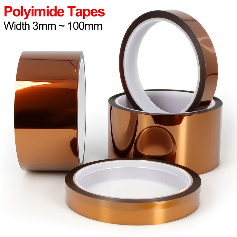 High Temperature Polyimide PI Tape for PCB Soldering Electronics 3D Printing Masking Protection Heat Resistant Insulating Tapes