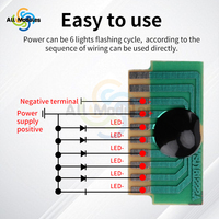 5PCS/lot DC3-5V 6-Channel LED Flashing 6-Channel Running Light Scrolling Light Control Module