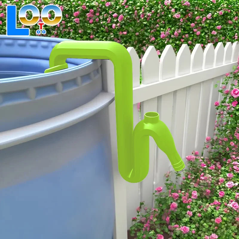 Self Priming Siphon Hose No-Drill Overflow Pipe Effortless Auto Drain & Fill Rainwater Transfer & Overflow Pipe Solution