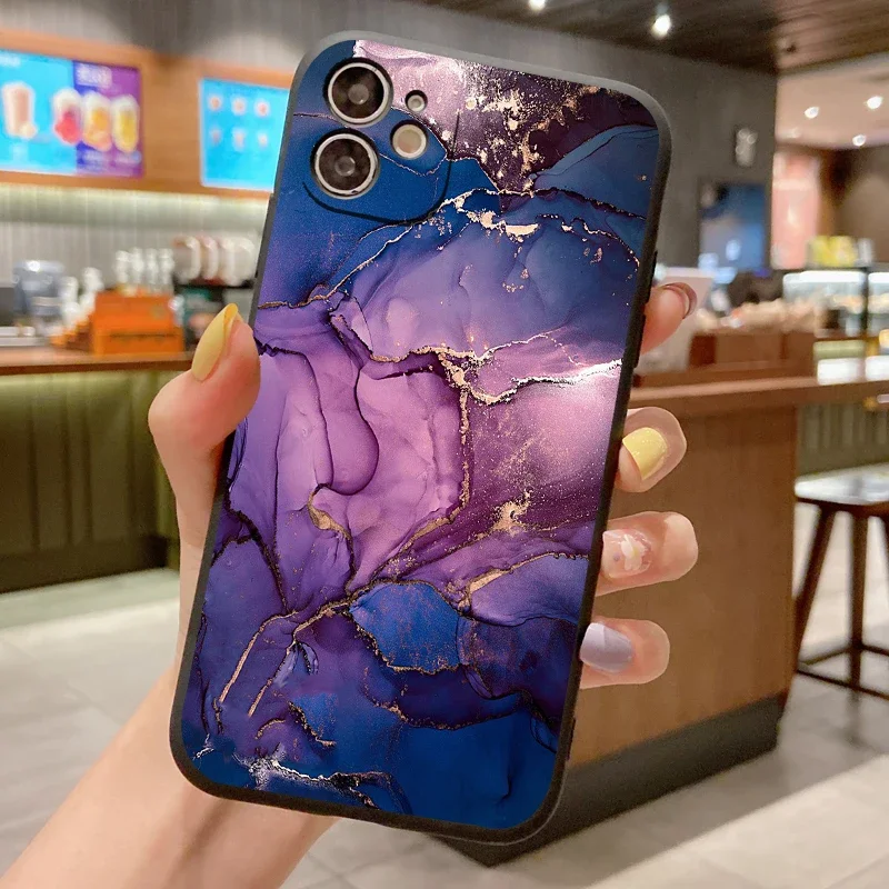 Marble Pattern Case For Xiaomi Redmi Note 9 Pro 9S 8 2021 6 9T 9A 9C NFC 8T 7 7A 5 Plus 6A 4 4X 9AT Soft Silicone Phone Cover