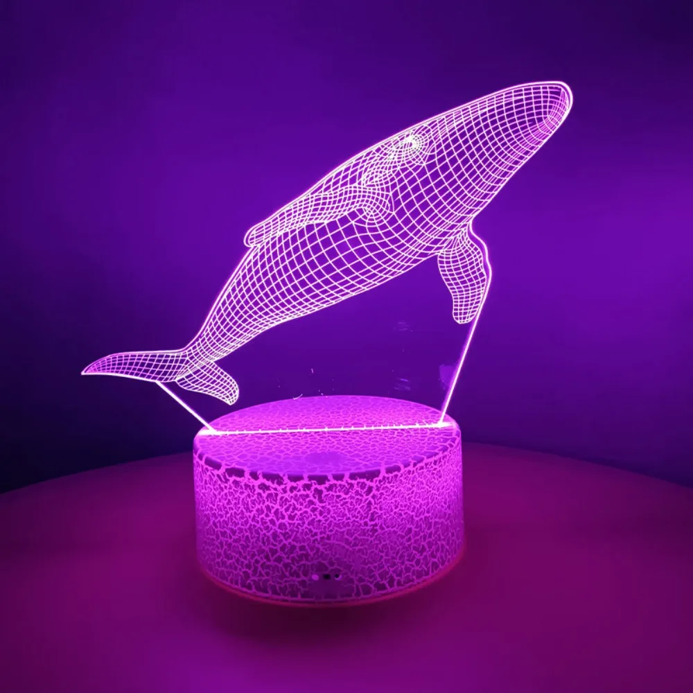 

Nighdn Whale 3D Night Light Illusion Night Lamp for Kids Bedroom Bedside Table Decoration Christmas Birthday Gifts for Boy Girl