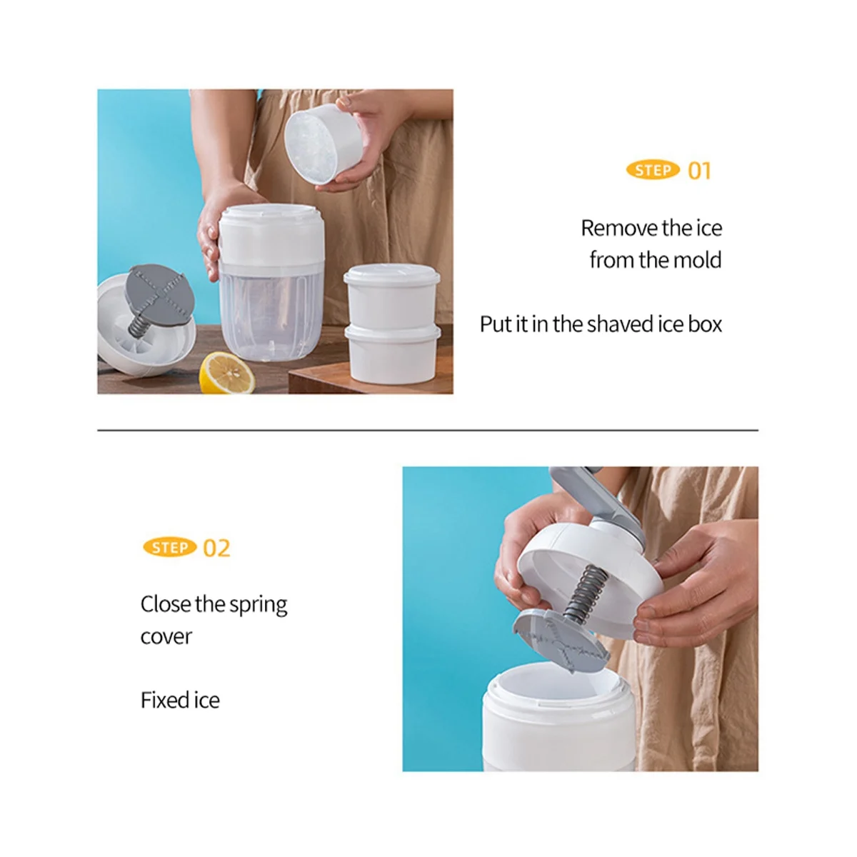 Hand Block Shaving Machine Household Small Ice Maker Machine Ice Crusher Kitchen Supplies-ABPX