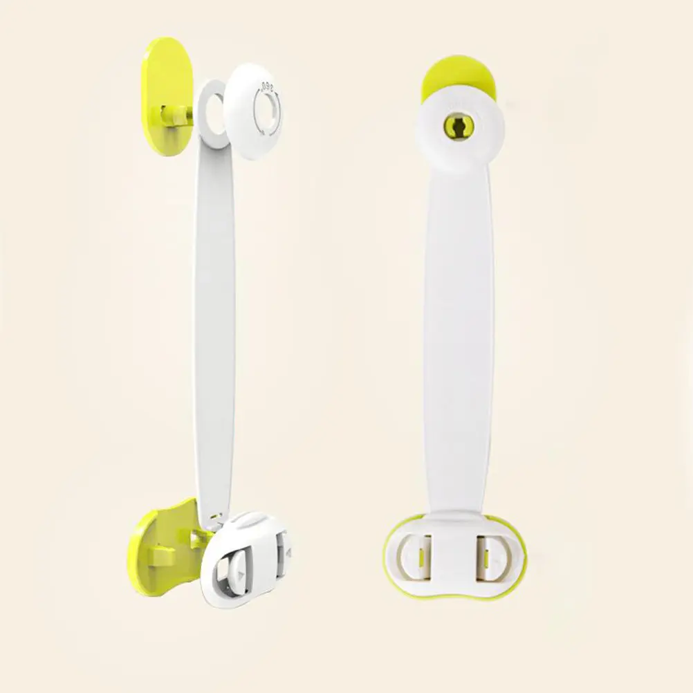 

2 шт. Замки безопасности для шкафов из АБС-пластика, прочные замки для холодильников, замки для ящиков холодильников, для домашнего использования, зеленые