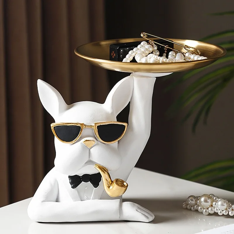 French Bulldog Double-tray Decorative Ornaments