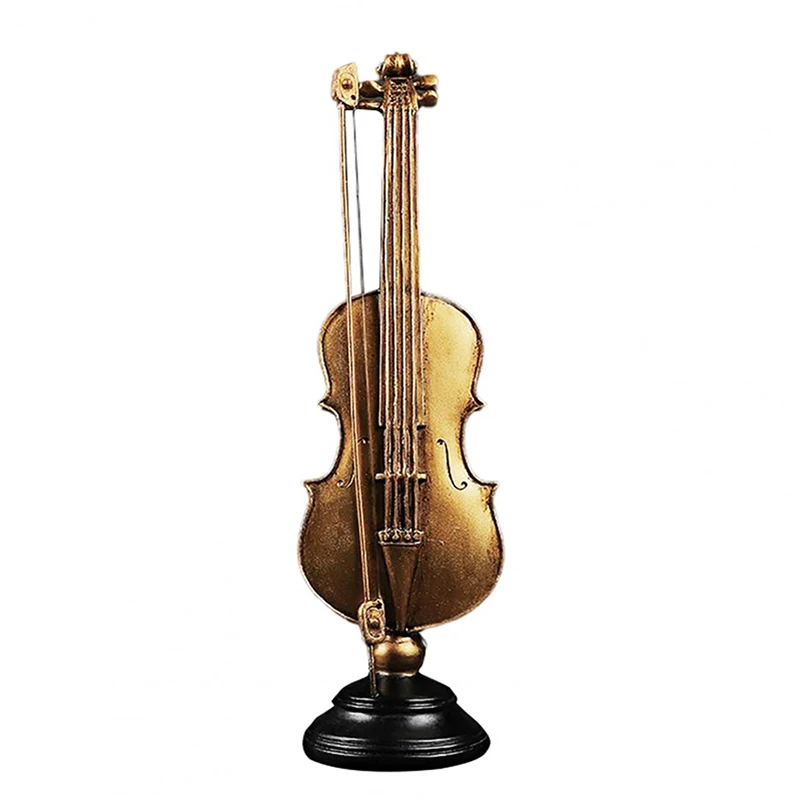 

Home Decor Statue Resin Decorative Sculptures For Living Room Ornaments Home Decoration Retro Decor Table Bookshelf Violin Sax