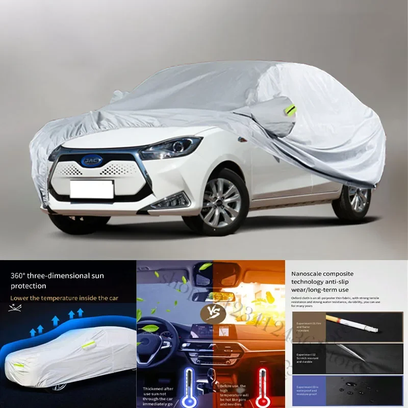 

For JAC IEV7 fit Outdoor Protection Full Car Covers Snow Cover Sunshade Waterproof Dustproof Exterior Car cover protection