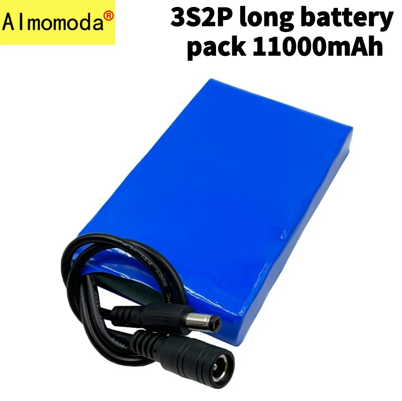 24V 3S2P 11000mAh lithium battery pack with a large capacity of 25.2V, suitable for audio lights motor stalls charging batteries