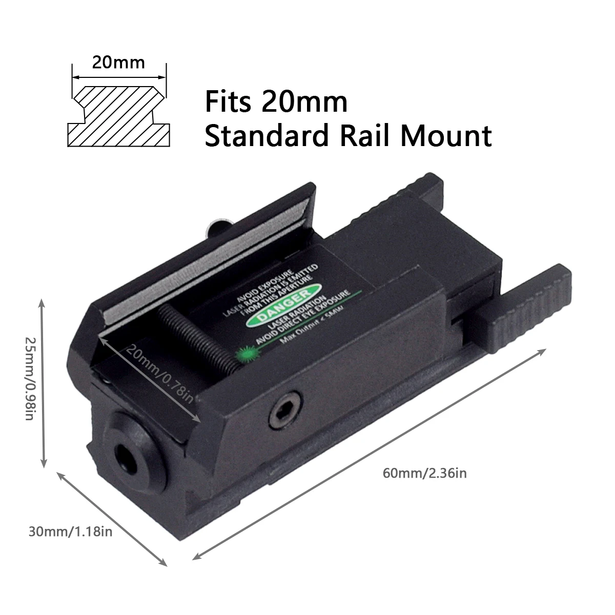 

Tactial Red Green Dot Lazer USB Rechargeable Pointer Laser Sight Scope Airsoft for GLock 17 19 9mm Fullsize Compact