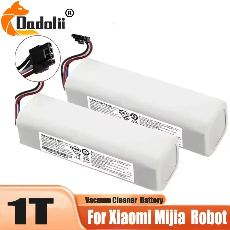 Replacement Battery 14.4V 5200mAh P2008-4S2P-MMBK For Xiaomi Mijia Mi Sweeping Mopping Robot Vacuum Cleaner 1T STYTJ02ZHM