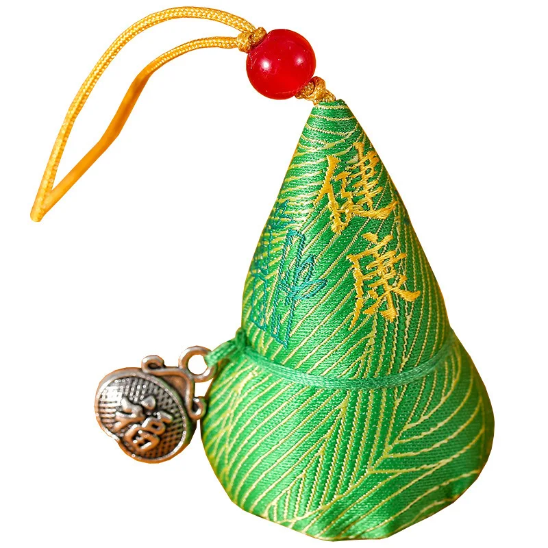 Colorful Brocade Sachet Gourd Pendant Health Prayer Peace Talisman Car Mobile Phone Charm Gift