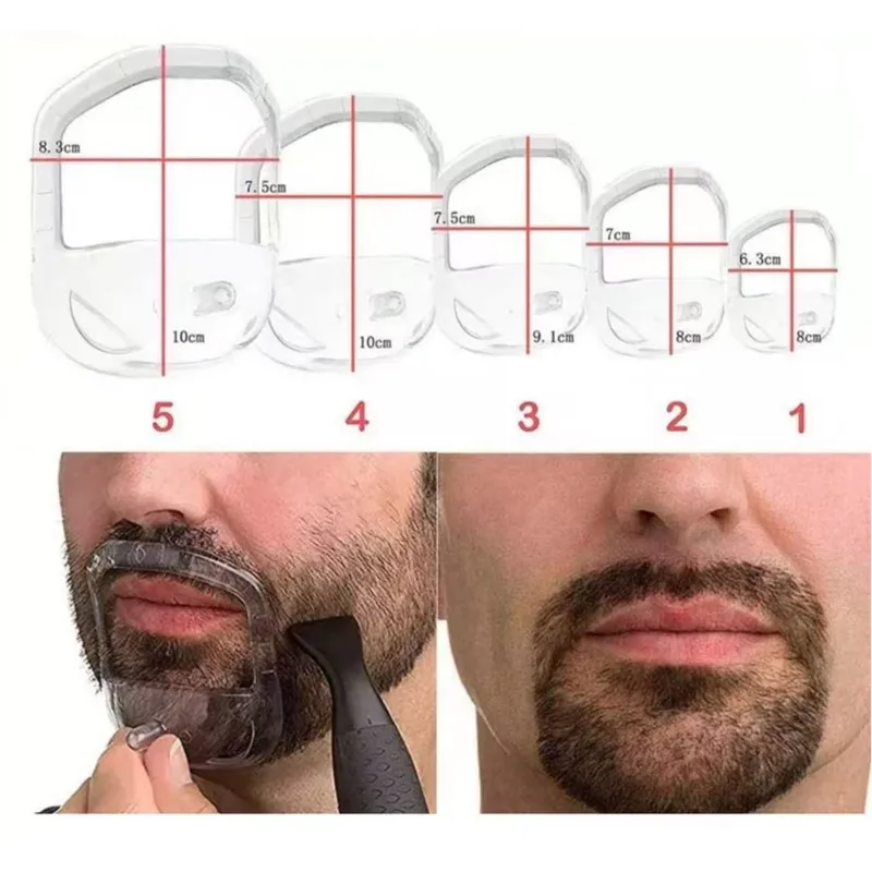 Popular Men's Beard Styling Tool/goat Beard Styling Template 5 Sets Beard Care Set