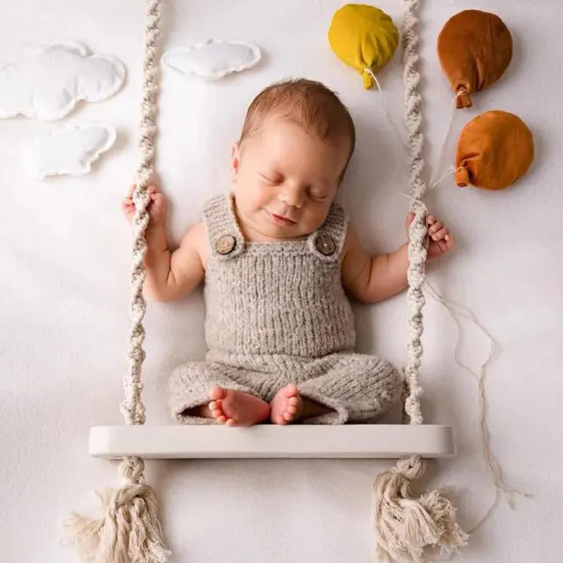 

Newborn Photography Accessories Balloons Clouds Decors 6pcs Theme Set for Baby Studio Photoshoot Photo Picture Shooting Props