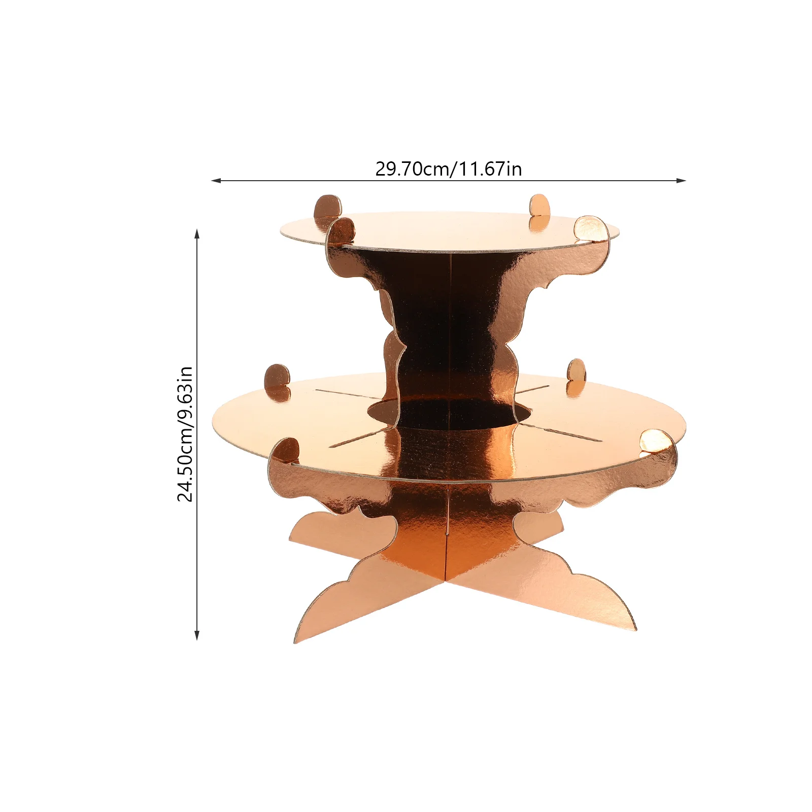 2 قطعة كعكة عرض المدرجات أنيقة متعددة الطبقات كب كيك أصحاب الحلوى رف شاشة لوازم حفلات الزفاف سطح المكتب كعكة حامل #6