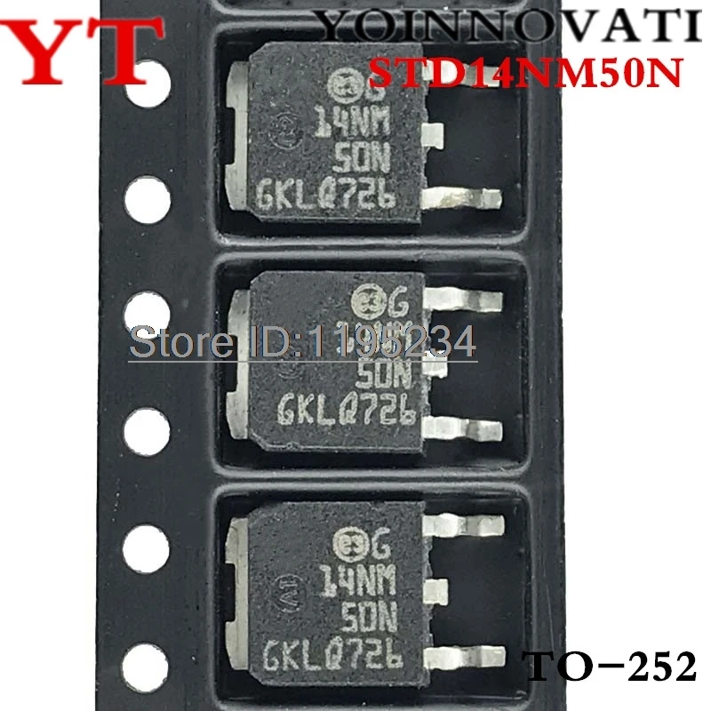 10PCS STD14NM50N 14NM50N TO-252 IC Best Quality