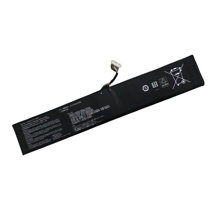 New 74Wh/80Wh 4780mAh/5160mAh C41N2208 Battery 15.48V for Asus ROG ALLY Gaming Handheld RC71L High-Capacity Replacement Battery
