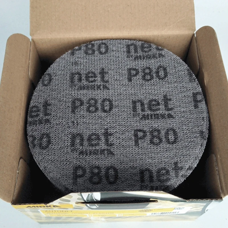 

Mirka 6-inch grid sandpaper car sanding AUTONET round flocking 150MM abrasive 120/180/240/320/400grit